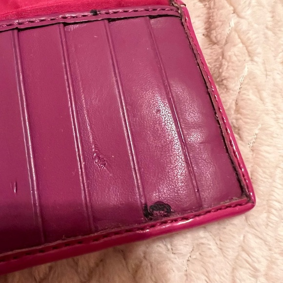 SOLD Coach Rectangular Fuchsia Wallet - Picture 5 of 11